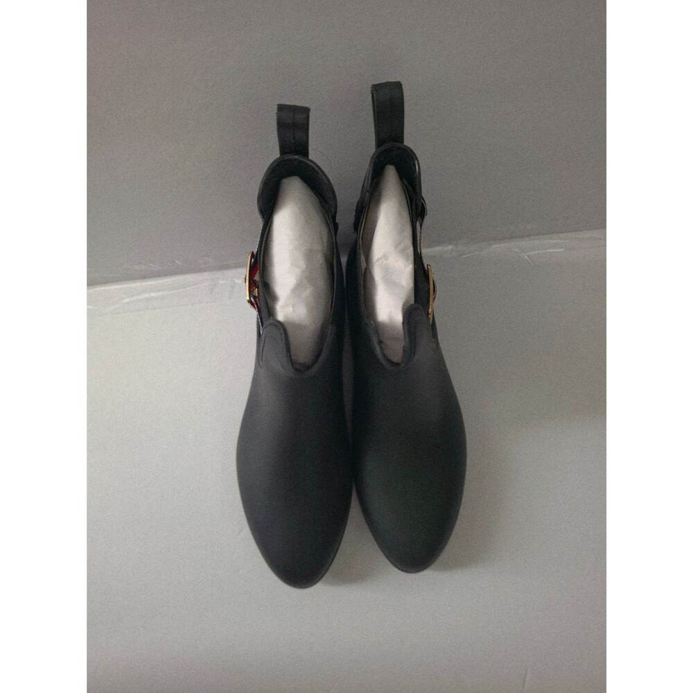 Henry Ferrera Women's Two-Tone Chelsea Rain Boots — Black - Picture 4 of 6